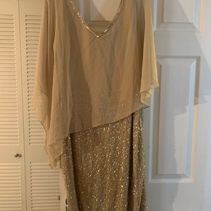 J KARAS PLUS CAPLET COCKTAIL DRESS, Size 14W NWT NEVER WORN.
